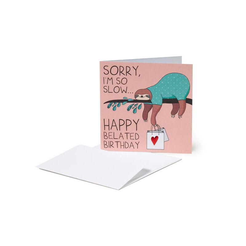 Legami Greeting Card - Small - Sloth - Sloth (7 x 7 cm) Legami Greeting Card - Small - Sloth - Sloth (7 x 7 cm)