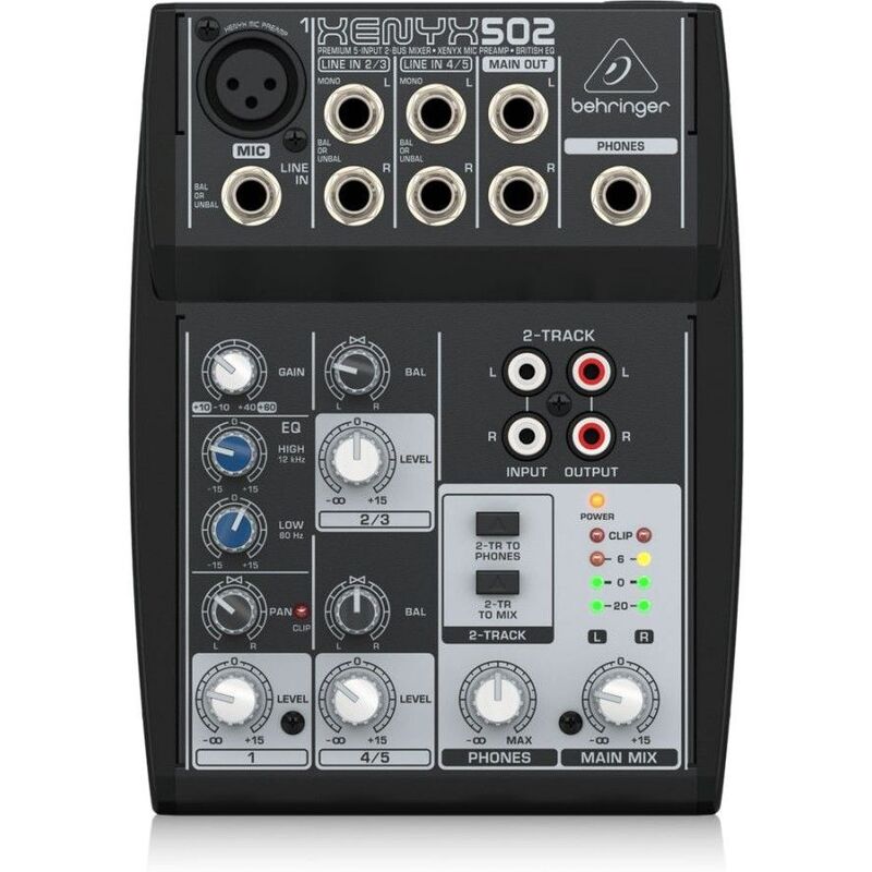 Behringer Xenyx 502 5-Channel Analog Mixer