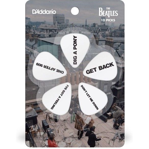 D'Addario 1CWH6-10B8 Beatles Get Back Guitar Picks - Heavy Gauge (10-Pack)