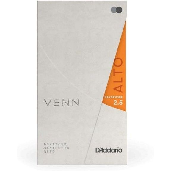 D'Addario VAS0125G2 VENN Generation 2 Alto Saxophone Reed - Strength 2.5 - Box of 1 Piece D'Addario VAS0125G2 VENN Generation 2 Alto Saxophone Reed - Strength 2.5 - Box of 1 Piece