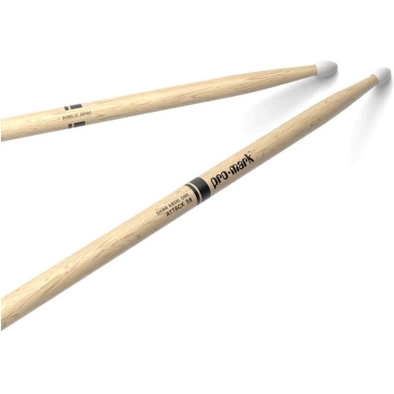 Promark Attack 5B Lacquered Shira Kashi Oak Drumsticks