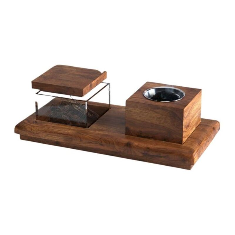 HilalFul Wooden Incense Burner Tray Set