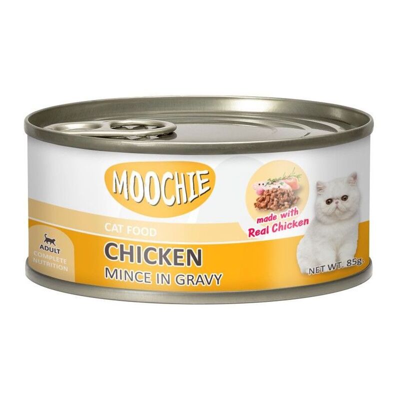 Moochie Adult Mince with Chicken 85g Can