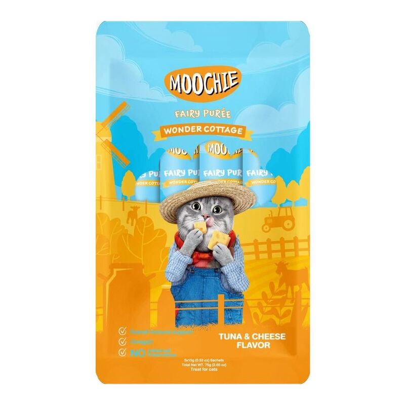 Moochie Wonder Cottage Tuna & Cheese Flavor 15g Pouch