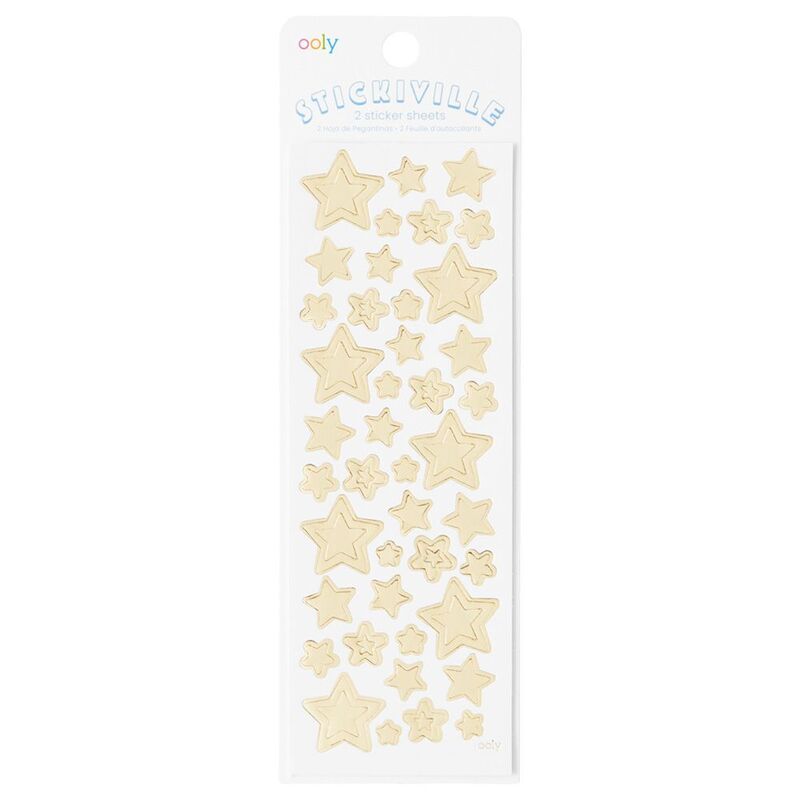 OOLY Stickiville Stickers - Skinny - Gold Stars OOLY Stickiville Stickers - Skinny - Gold Stars