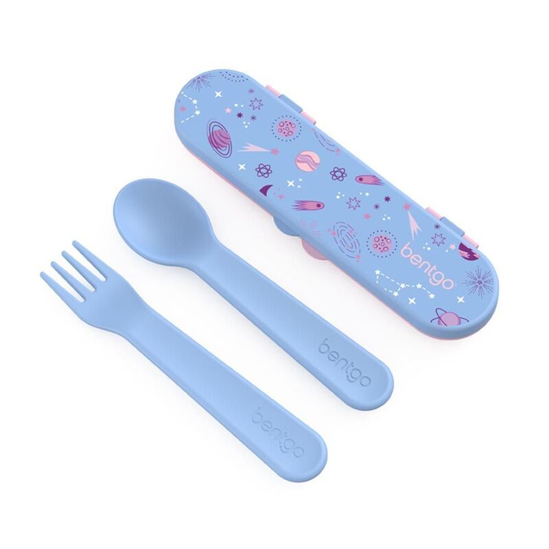 Bentgo Lavender Galaxy Kids Utensils Set