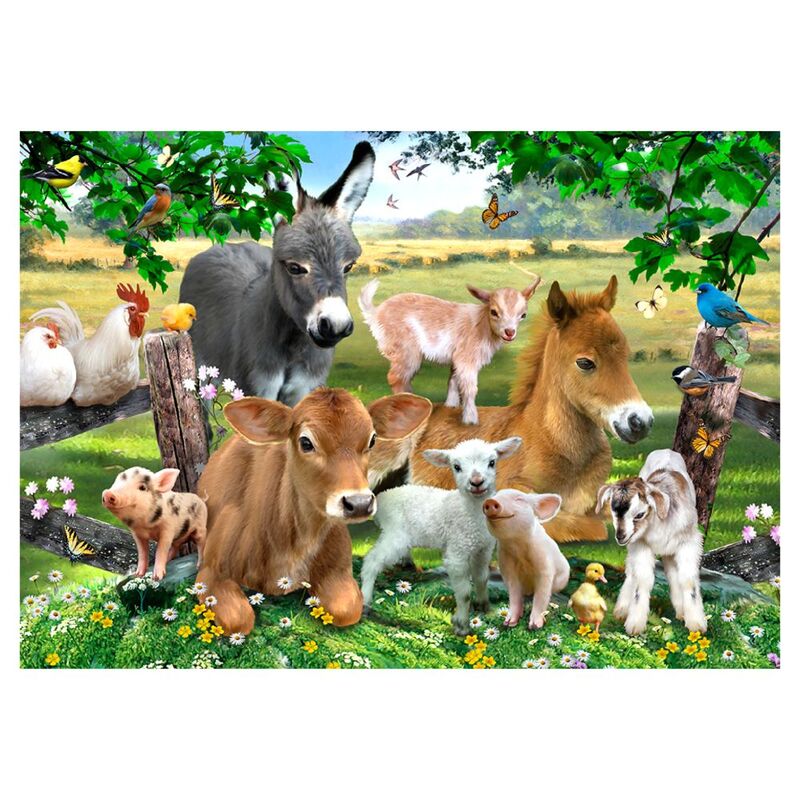 Wooden City Farm Kindergarten M Wooden Jigsaw Puzzle (200 Pieces)