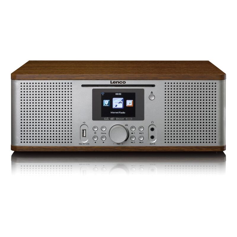 Lenco DIR-270WD Internet / DAB+ FM Radio with CD-Player & Bluetooth - Wood Lenco DIR-270WD Internet / DAB+ FM Radio with CD-Player & Bluetooth - Wood