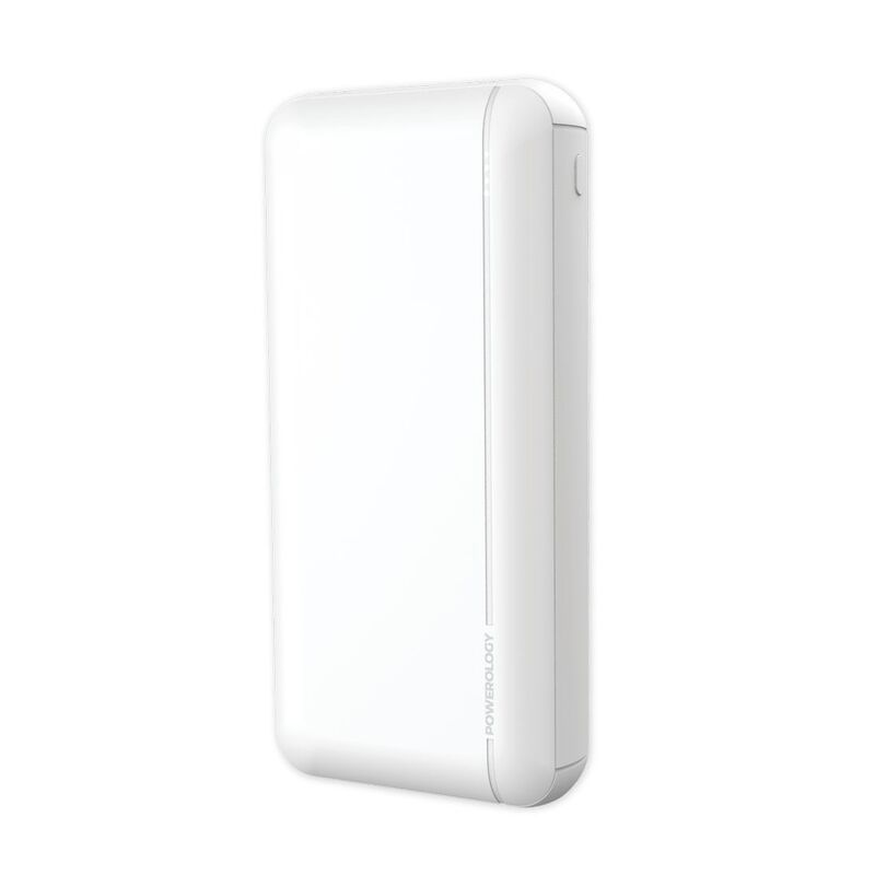 Powerology 20000mAh Quick Charging Power Bank - White