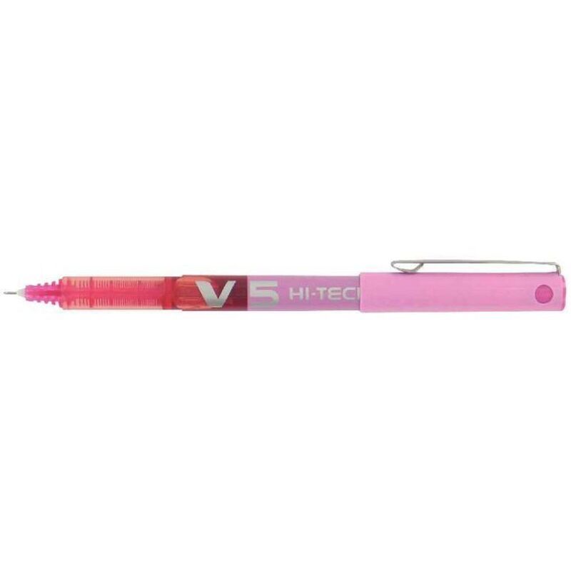 Pilot Hi-Techpen V5 Liquid Ink Rollerball Pen - Pink