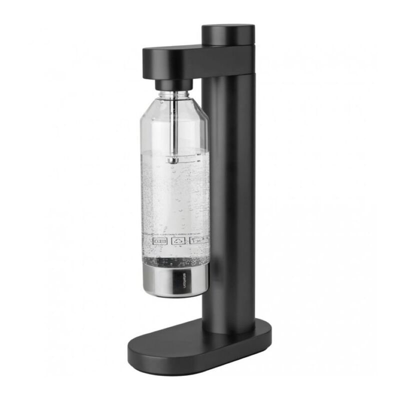 Stelton Brus Carbonator With Bottle - Metallic Black