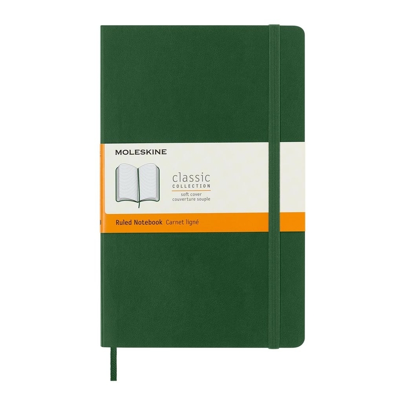 Moleskine Notebook Large Ruled Myrtle Green Soft Moleskine Notebook Large Ruled Myrtle Green Soft