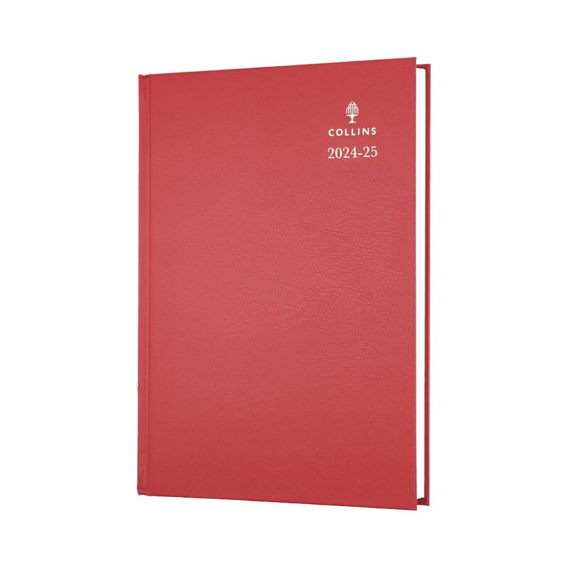 Collins Debden Standard Desk Academic July 2024 - July 25 A5 Day To A Page Mid Year Diary Planner (Appointments) College/ University Term Journal -...