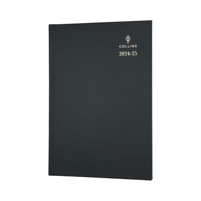 Collins Debden Standard Desk Academic July 2024 - July 25 A5 Week To View Mid Year Diary Planner College/ University Term Journal - Black - 38M.99-...