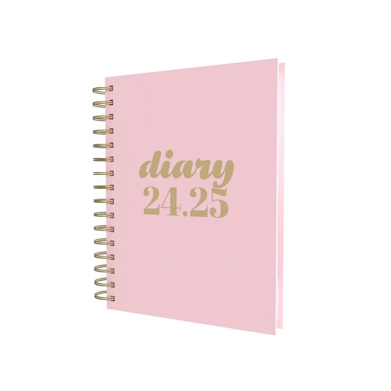 Collins Debden Scandi Academic Aug 2024 - Aug 2025 A5 Day To Page Mid Year Diary Planner School/ College/ University Term Journal - - Pink - PW51M....