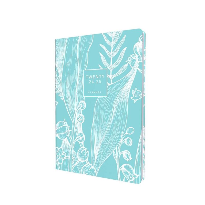 Collins Debden Tara Academic July 2024 - July 25 A5 Day To Page Mid Year Diary Planner School/ College/ University Term Journal - Teal - TA151M.53-...