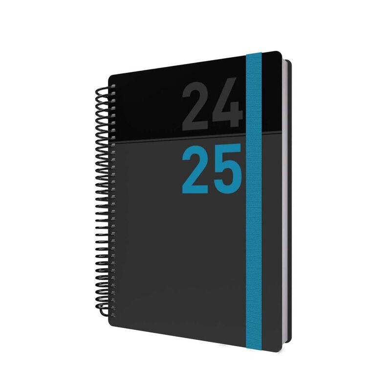 Collins Debden Delta Academic Aug 2024 - Aug 2025 A5 Day To Page Mid Year Diary Planner School/ College/ University Term Journal - - Blue - FP51M.6...