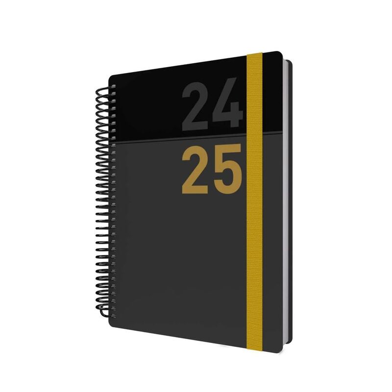 Collins Debden Delta Academic Aug 2024 - Aug 2025 A5 Day To Page Mid Year Diary Planner School/ College/ University Term Journal - - Yellow - FP51M...