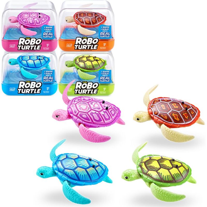 Zuru Robo Alive Robo Turtle Series 1 Swimming Turtle Cube (Assortment - Includes 1) Zuru Robo Alive Robo Turtle Series 1 Swimming Turtle Cube (Assortment - Includes 1)