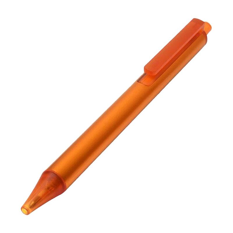 Kaco Tube Gel Pen/Orange Barrel/Orange Clip/0.5mm Blue Ink