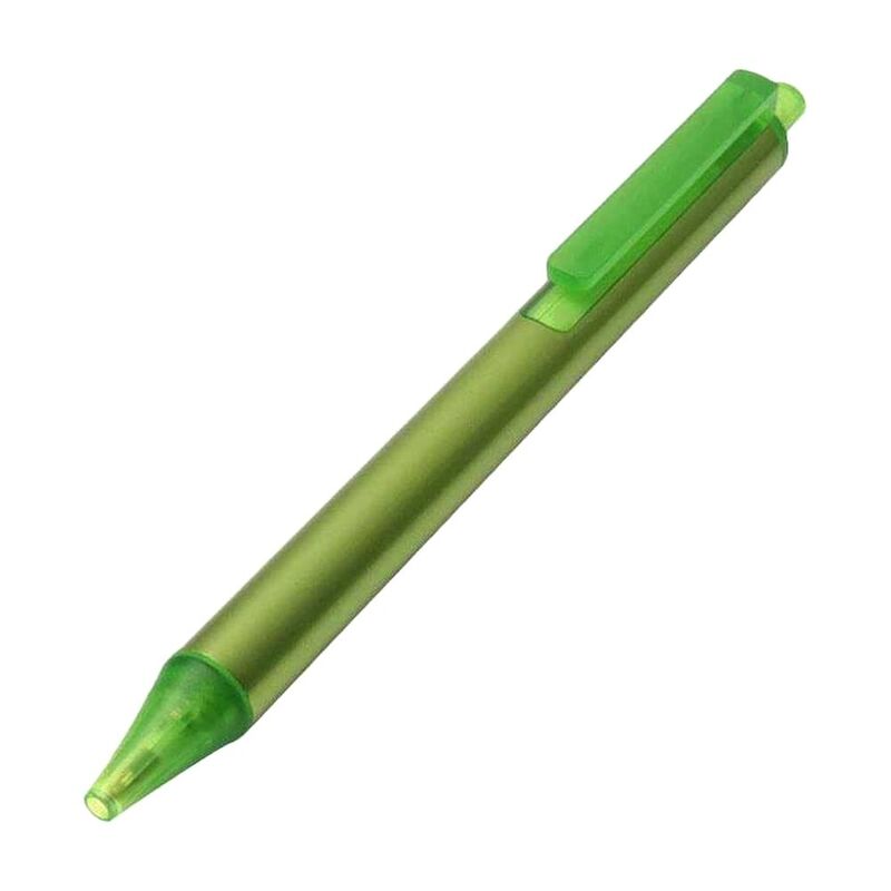 Kaco Tube Gel Pen/Green Barrel/Green Clip/0.5mm Blue Ink