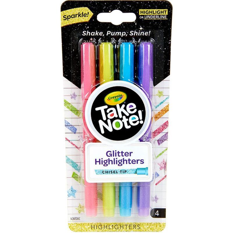 Crayola Glitter Highlighters (4 Pack) Crayola Glitter Highlighters (4 Pack)