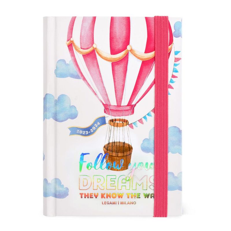 Legami 16-Month Diary - 2023/2024 - Small Weekly Diary - Air Balloon