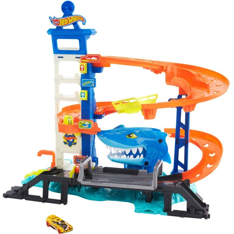 Hot Wheels Attacking Shark Escape Playset HDP06