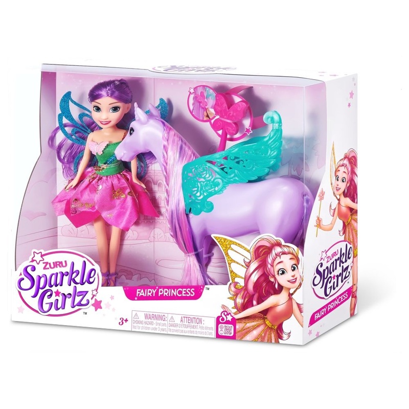 Zuru Sparkle Girlz 4 Inch Fairy Princess With Horse Playset Zuru Sparkle Girlz 4 Inch Fairy Princess With Horse Playset