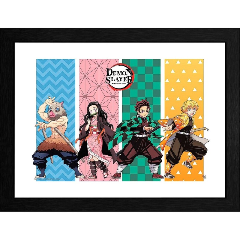 GB Eye Demon Slayer Framed Collector's Print "Group" (30 x 40 cm)