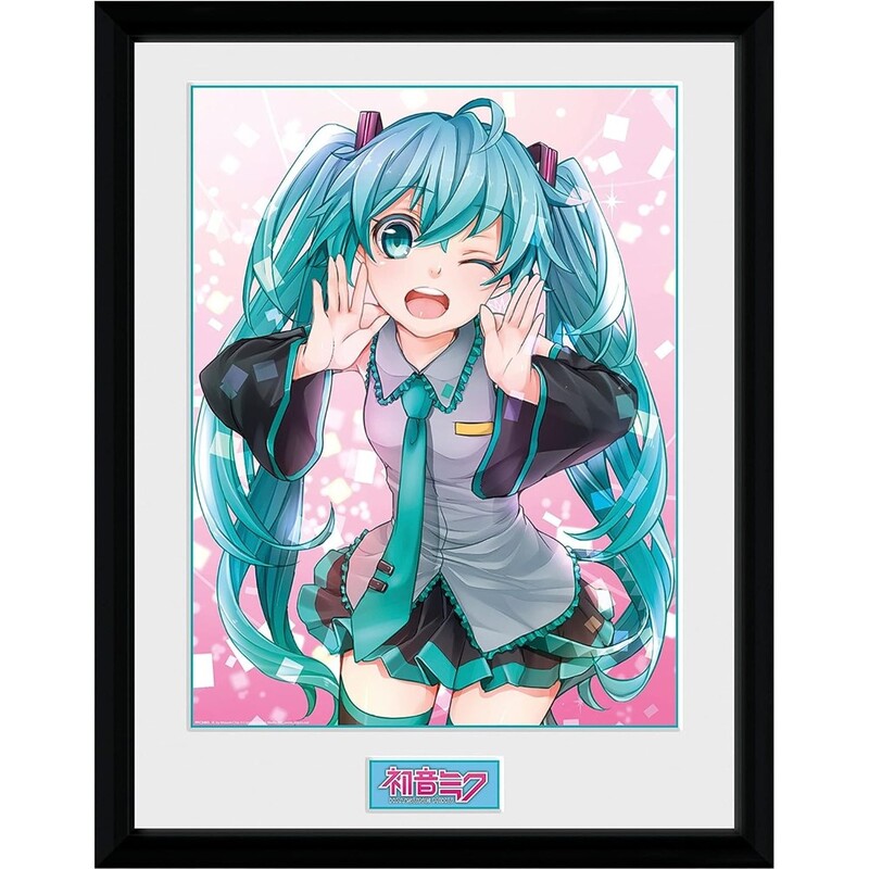 GB Eye Hatsune Miku Framed Collector's Print "Wink" (30 x 40 cm)