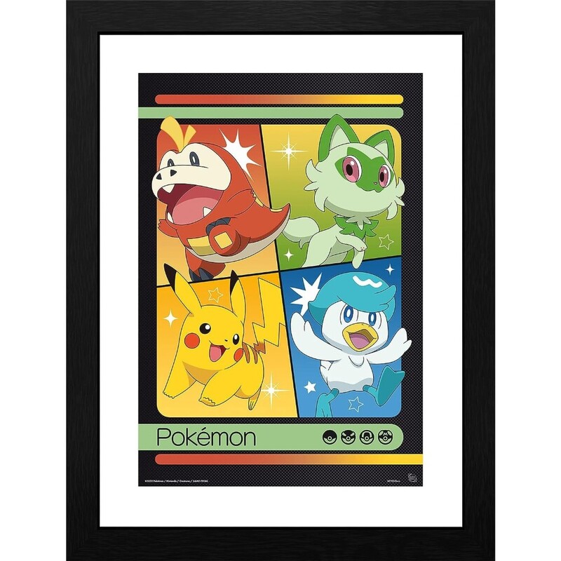 GB Eye Pokemon Framed Collector's Print "Scarlet & Violet Starters" (30 x 40 cm)*