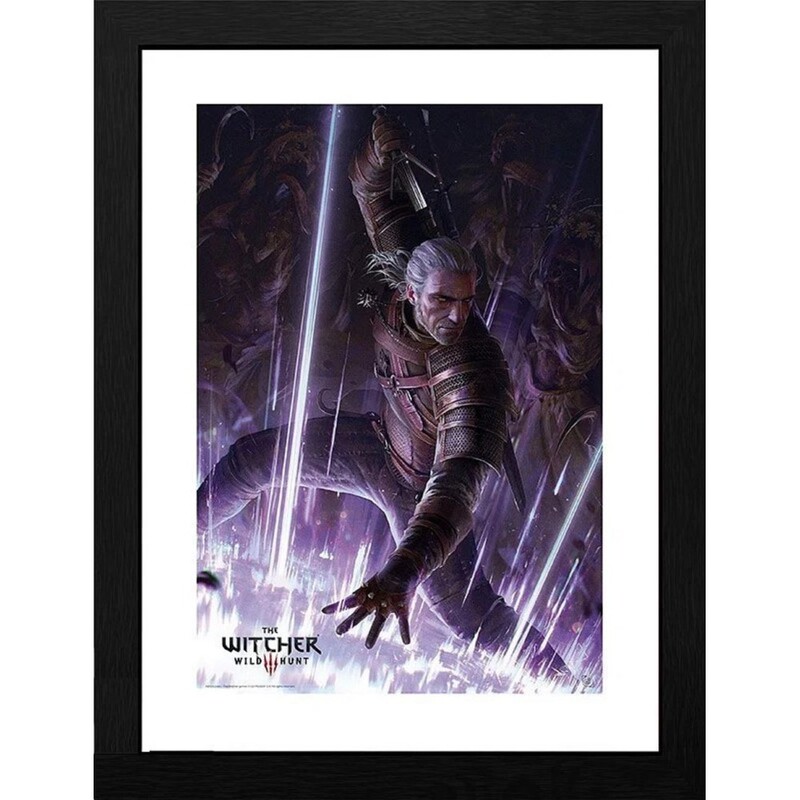 GB Eye The Witcher Framed Collector's Print "Geralt" (30 x 40 cm)