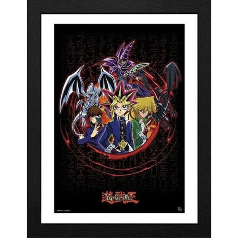 GB Eye Yu-Gi-Oh! Framed Collector's Print "Joey Yugi Kaiba" (30 x 40 cm)