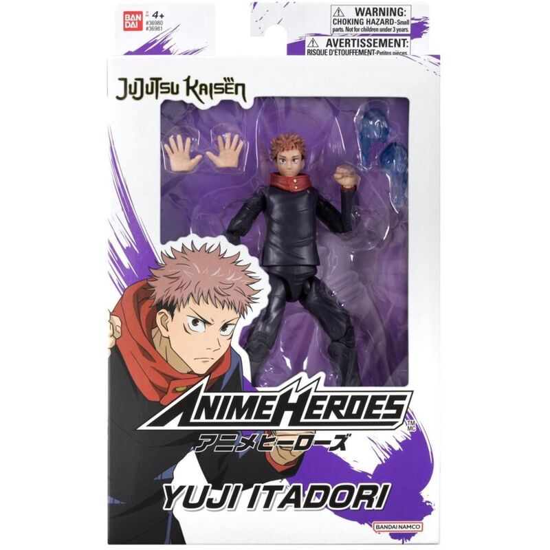 Bandai Jujutsu Kaisen Anime Heroes Yuji Itadori 6.5 Inch Action Figure