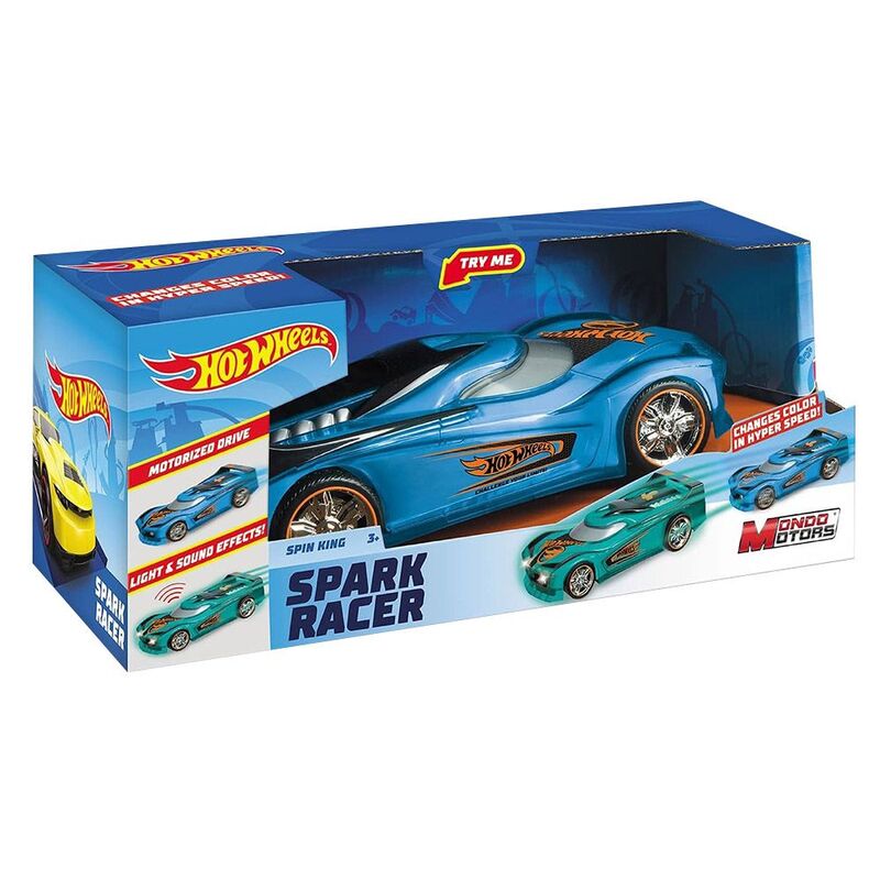 Mondo Motors Hot Wheels Light And Sound Spin King Spark Racer Car