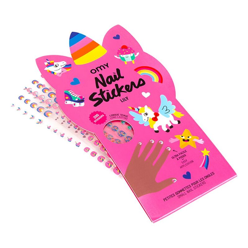 Omy Nail Stickers Lily Pink Omy Nail Stickers Lily Pink