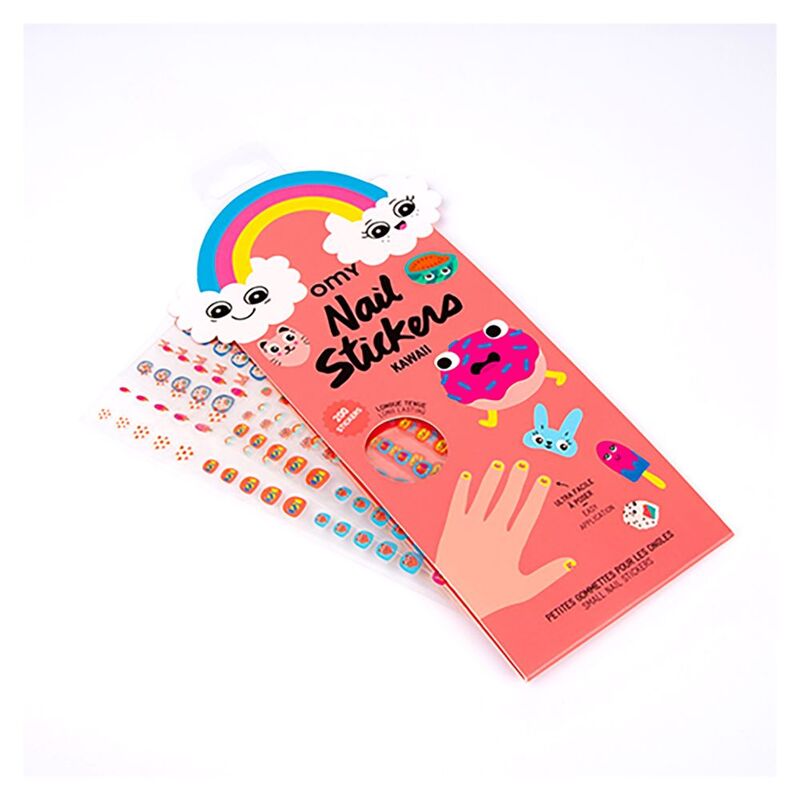 Omy Nail Stickers Kawaii Orange Omy Nail Stickers Kawaii Orange