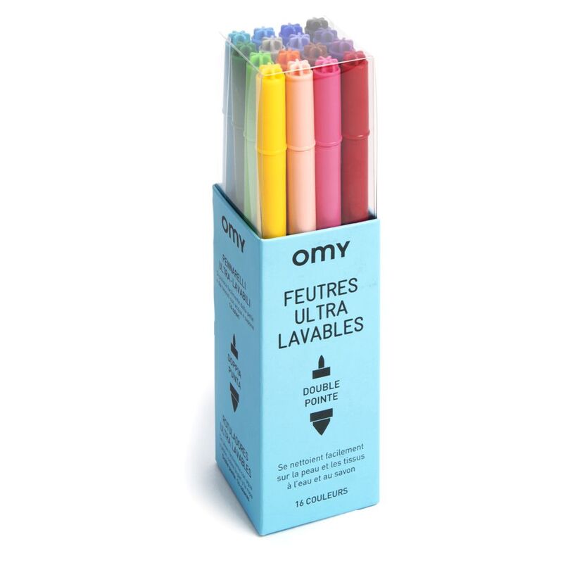 Omy Box Of 16 Felt Pen Washable Omy Box Of 16 Felt Pen Washable