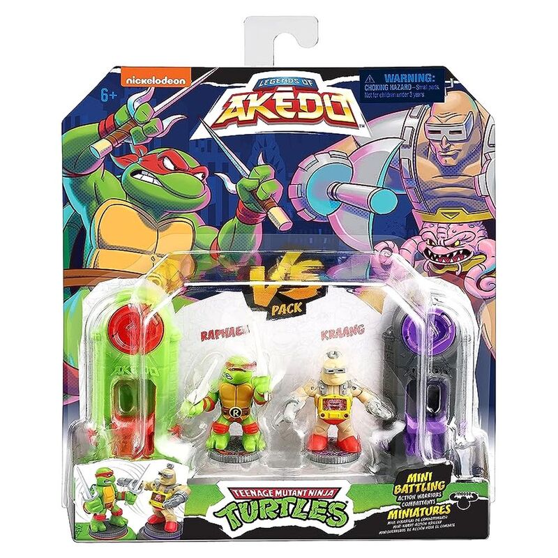 Legends Of Akedo Tmnt Raphael Vs Kraang Mini Battling Action Warriors 15245