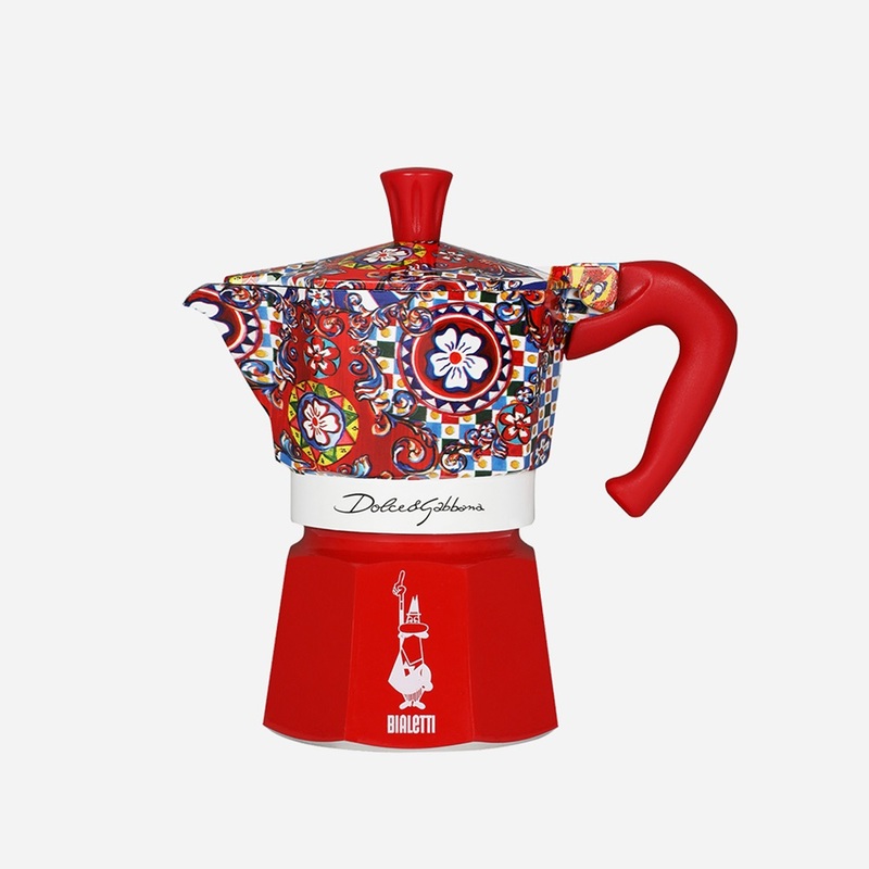 Bialetti D&G Moka Espresso Maker 130ml - Red (Makes 3 Cups)