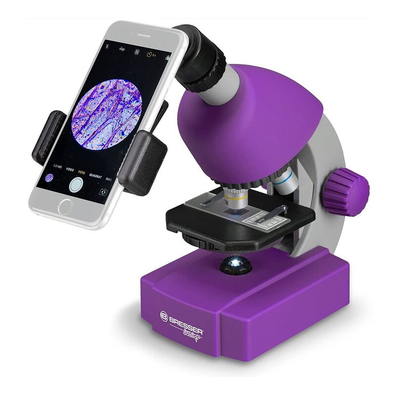 Bresser JUNIOR 40x-640x Microscope - Violet