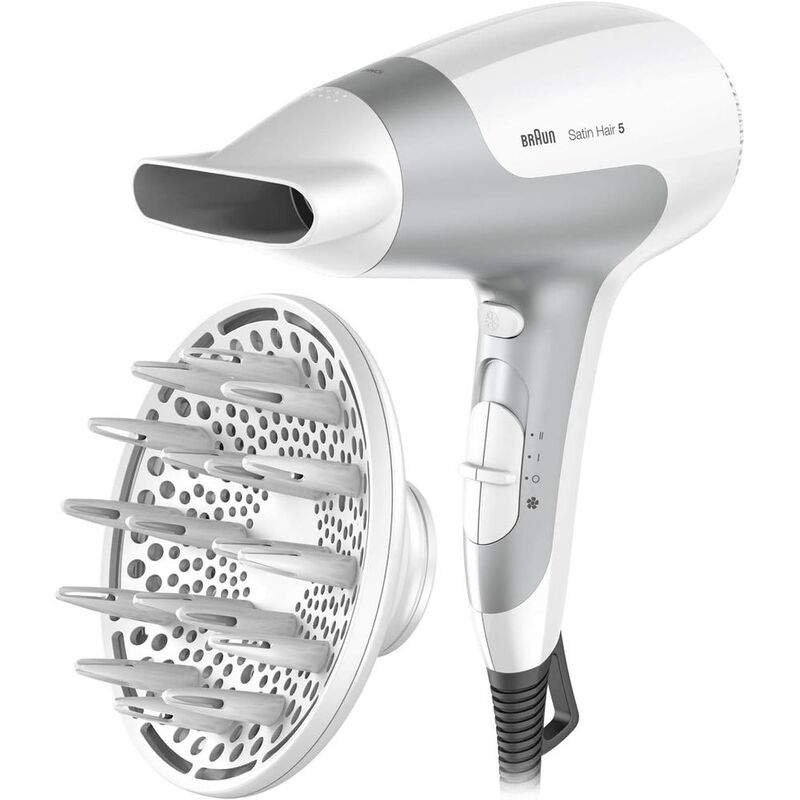 Braun HD585 Satin Hair 5 Ionic Power Perfection Dryer - White