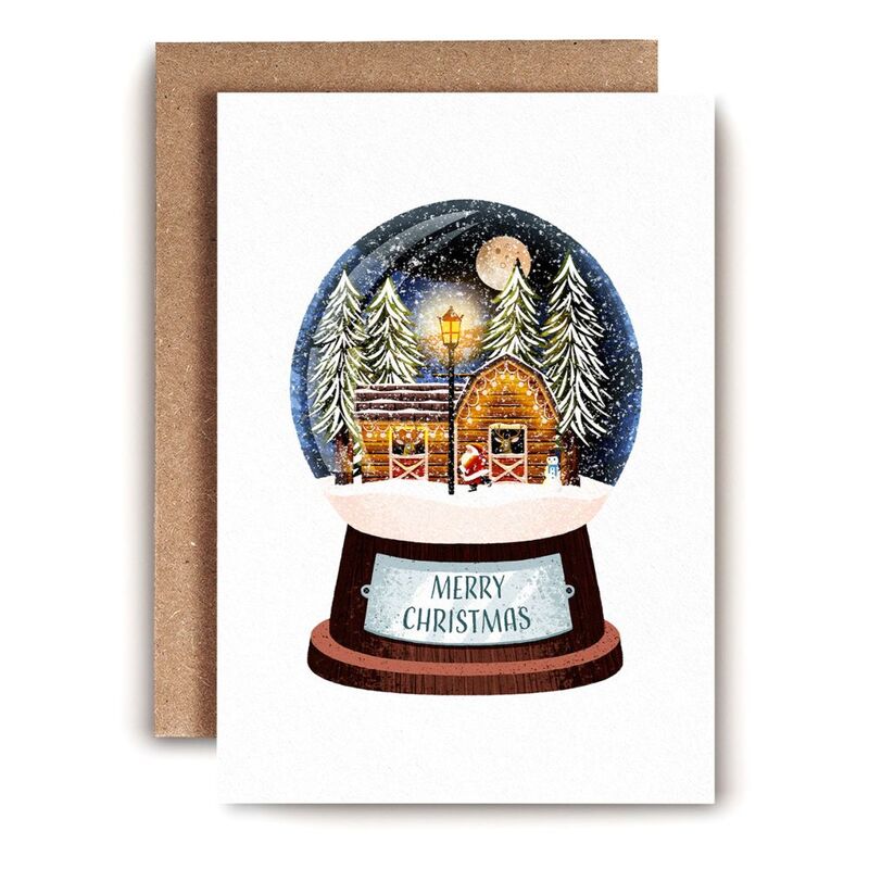 Pinak Snowglobe Greeting Card