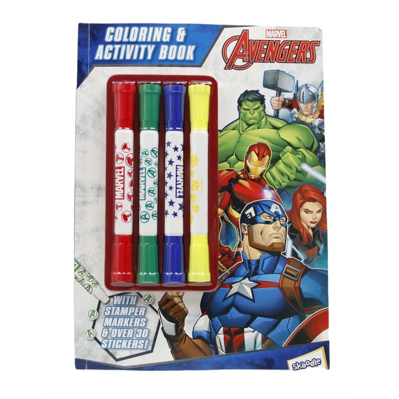 Skoodles Marvel Avangers Stamper Marker Activity Pad