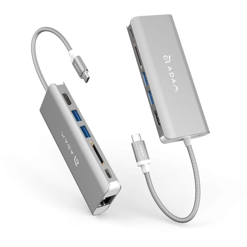 Adam Elements CASA Grey USB 3.1 USB Type-C 6 Port Hub