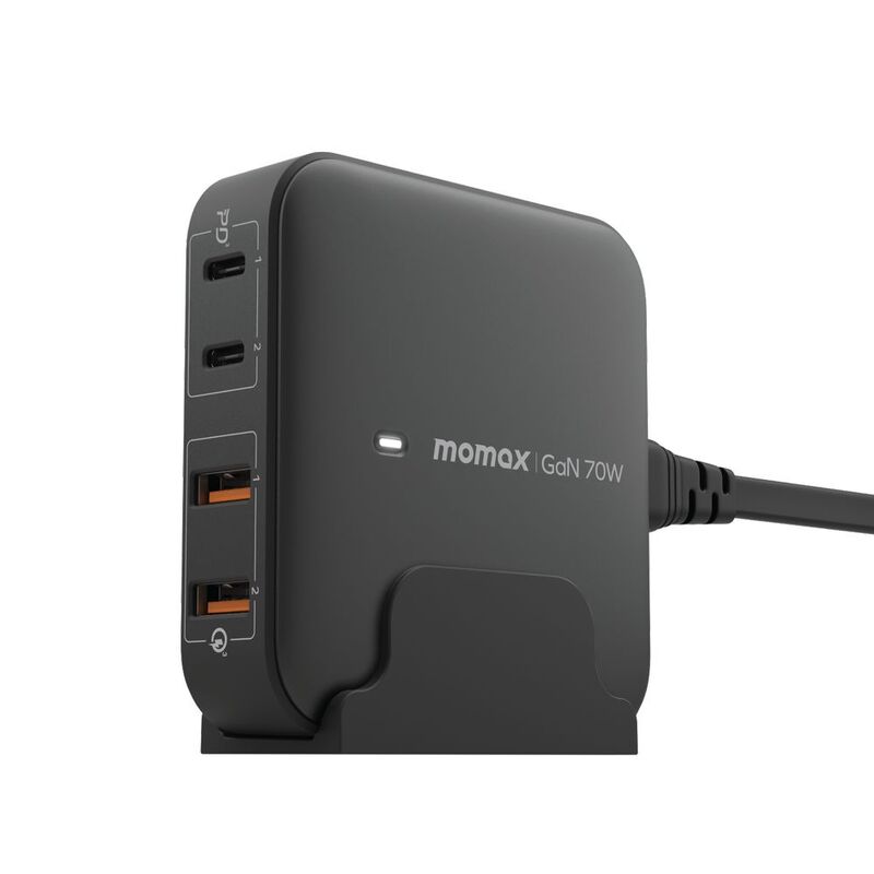Momax One Plug PD 70W GAN 4 Ports Desktop Charger UK Momax One Plug PD 70W GAN 4 Ports Desktop Charger UK
