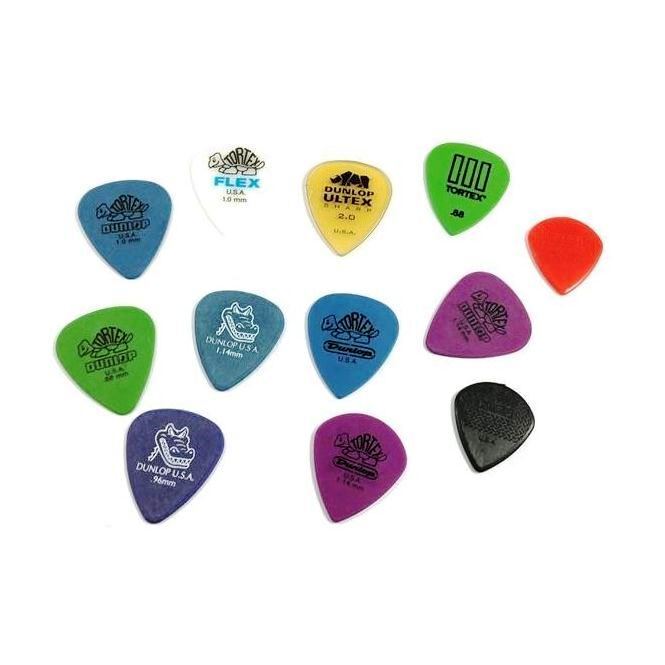 Jim Dunlop Variety Picks For Electric Guitar - 12 Pick Per Pack