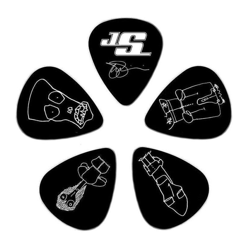 D'Addario Planet Waves Joe Satriani Guitar Picks Black - 5 Picks