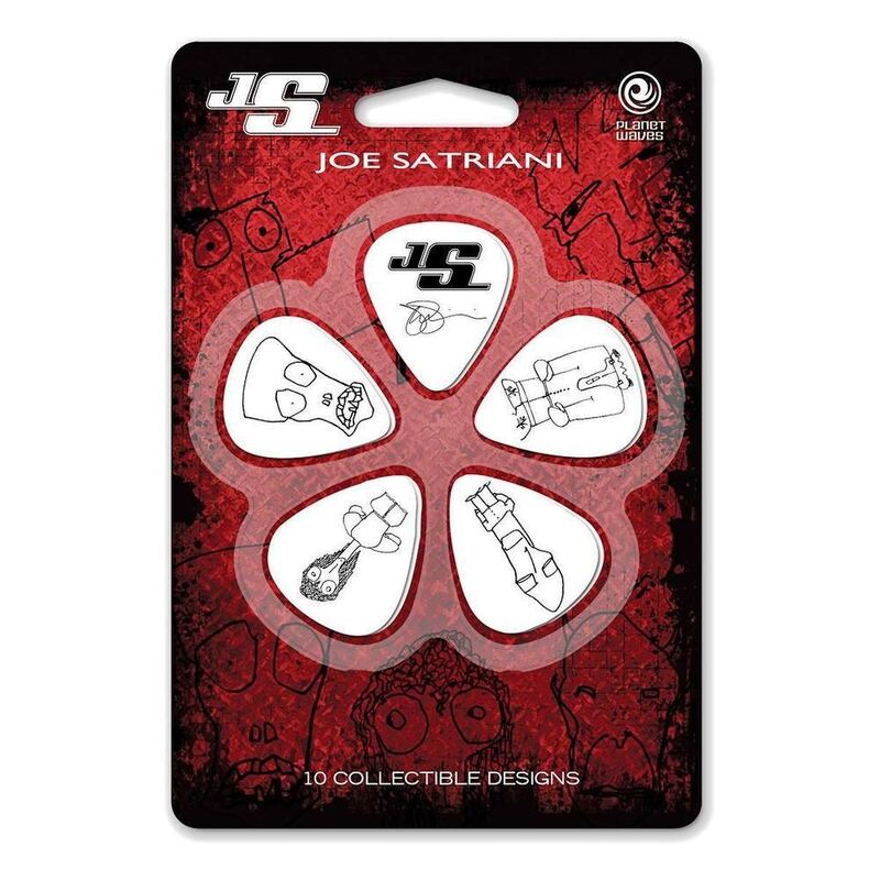 D'Addario Planet Waves Joe Satriani Guitar Picks White - 5 Picks